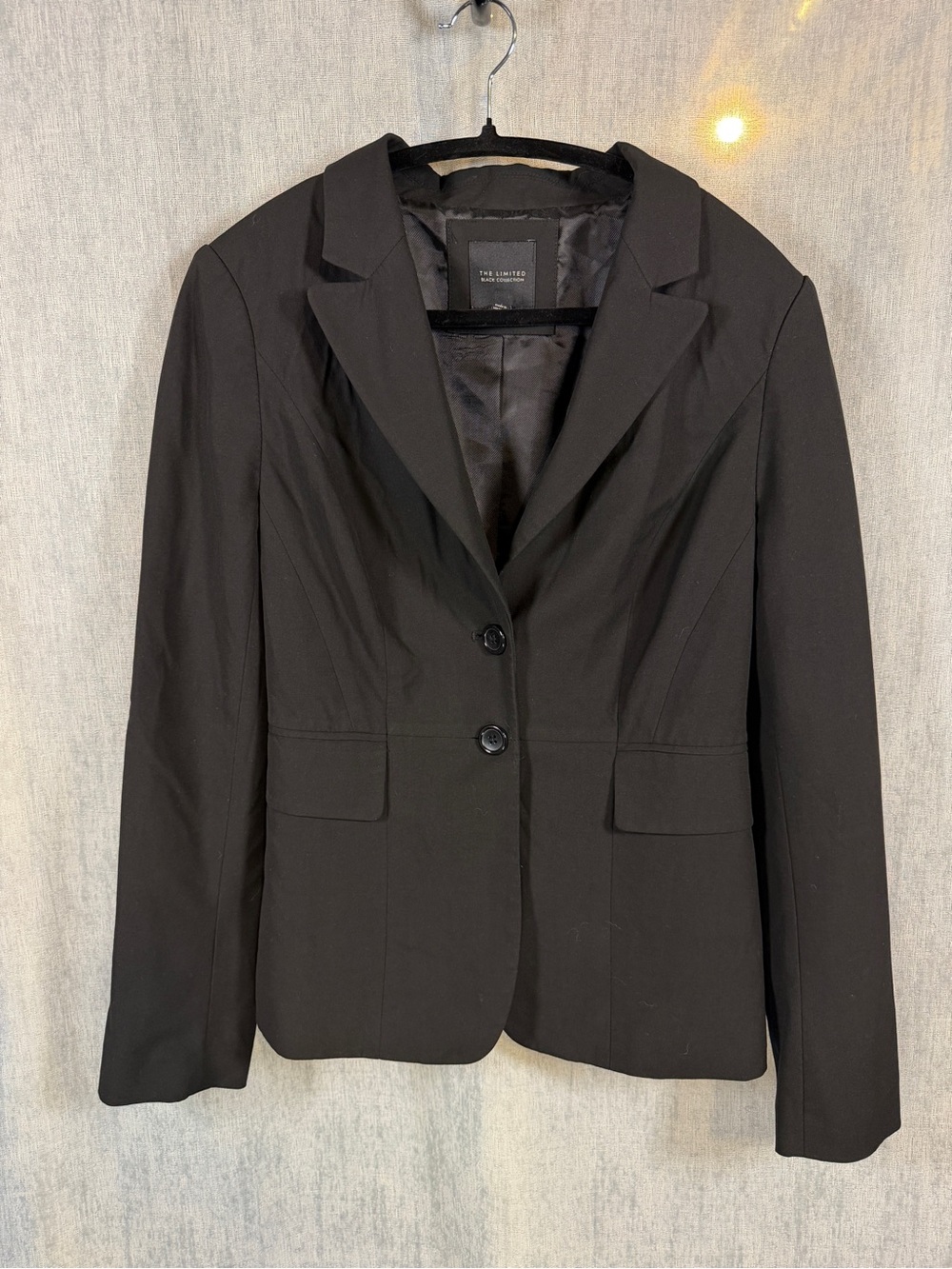 The Limited Black Label Blazer Jacket 2 Button Tailored Office Workwear Size 8 M